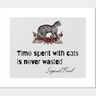 Cat Funny Quote with Illustration Posters and Art